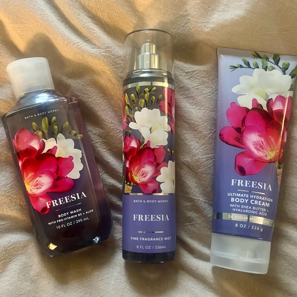 Bath and Body Works Freesia Body Trio